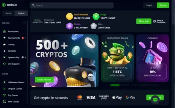 bets.io casino მთავარი გვერდი